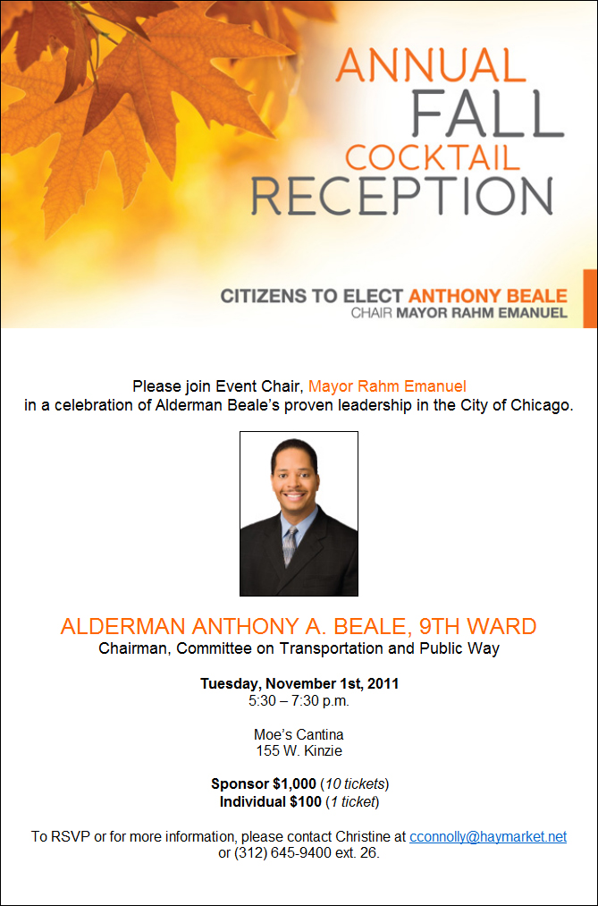 Beale Fall Reception